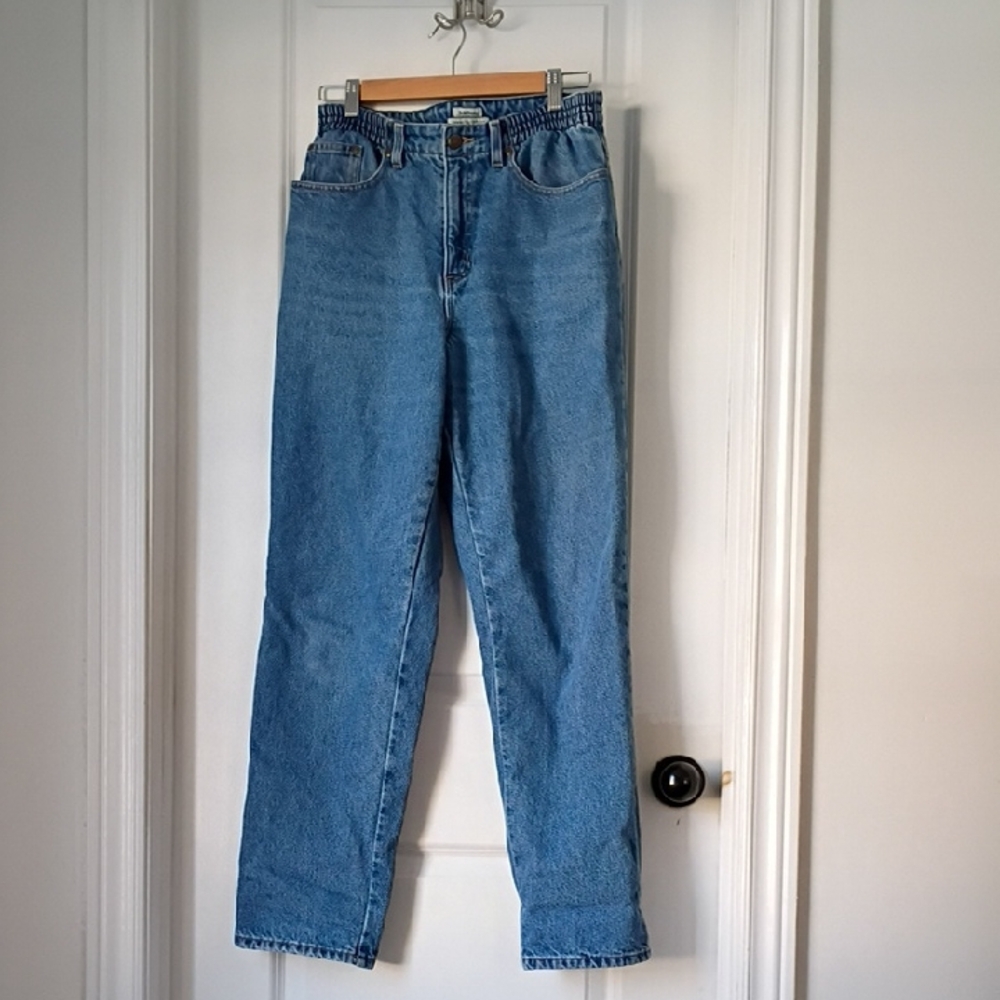 L.L. Bean Blue Straight Lined Leg Jeans Medium Tall